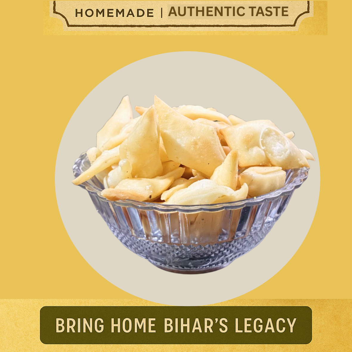 Bihari Nimki (Crunchy Diamond Namkeen)