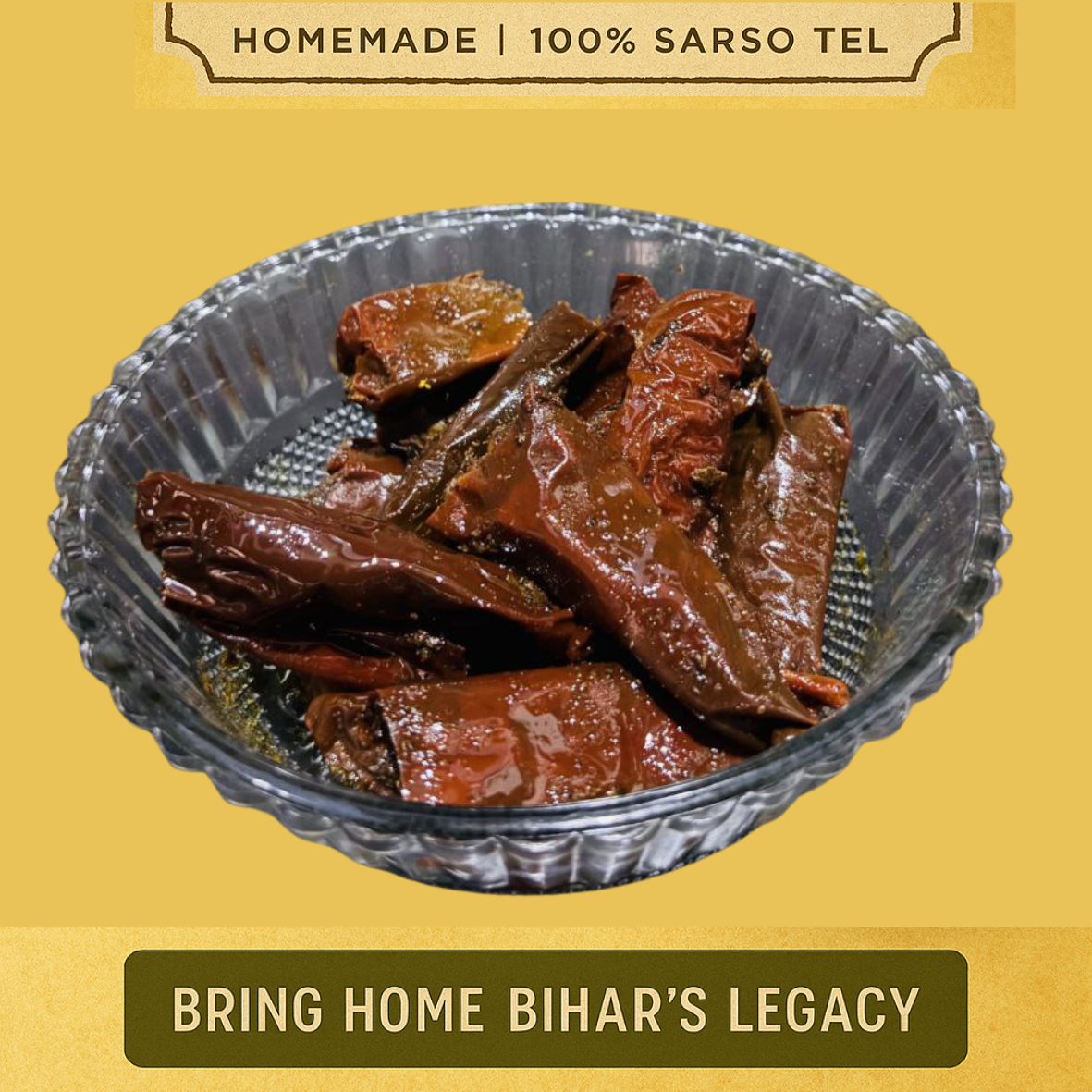 Laal Mirch Bharwa Achaar (Stuffed Red Chilli Pickle)